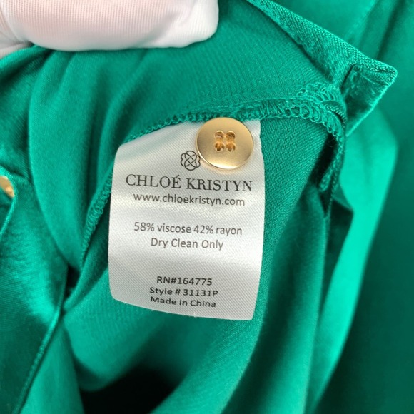 NWT Chloe Kristyn Blouse Green Size 2X - Picture 10 of 10
